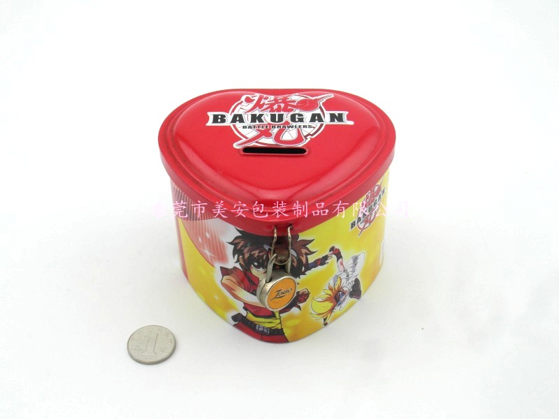 心形存钱罐